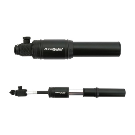 inklapbare pomp met dubbel ventiel cm-32 alu.