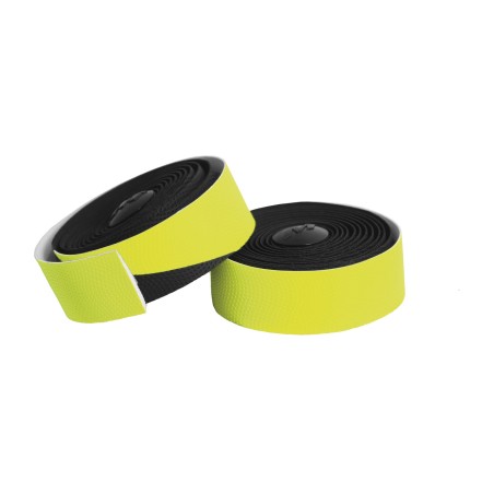fita massi dual wave fluor para guidão de bicicleta - preto/verde fluor