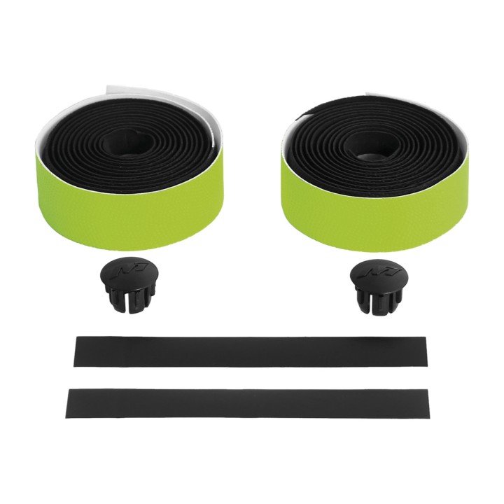 MASSI Dual Wave Fluor Bicycle Handlebar Tape - Black/Fluor