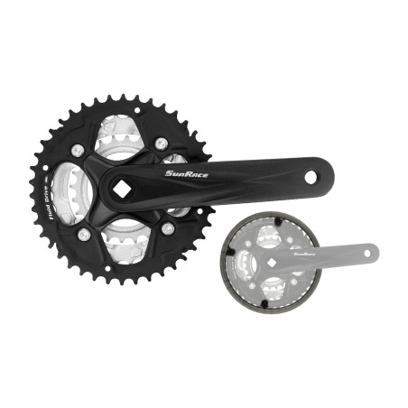platos y bielas sun race fcm500 7/8-v.42/34/24 para bicicleta de montaña