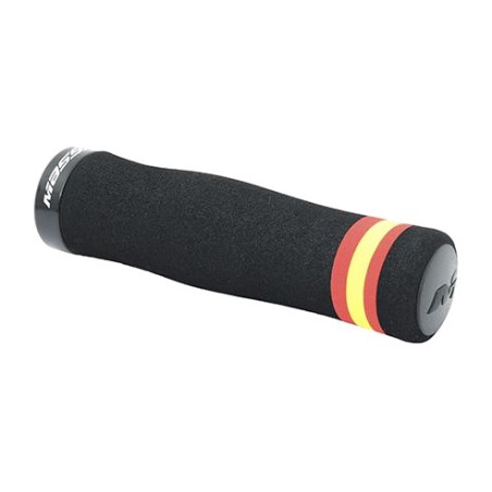 bicycle grips with spanish flag design - elite banderas model by massi
