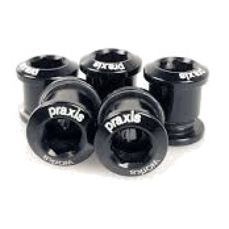 tornillos para platos de aluminio de carretera praxis road 5/6mm allen 5u