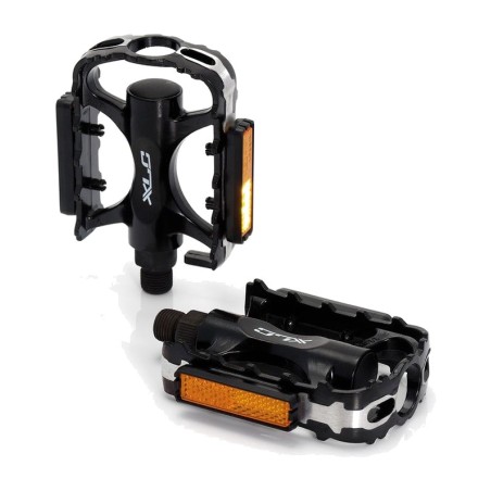 pedales de aluminio mtb/atb xlc pd-m02 con cuerpo de una pieza y rodamientos a bolas