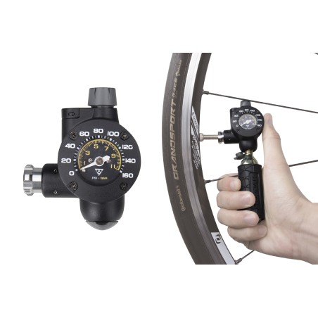 regulatorpatron til flasker med manometer co2 airbooster