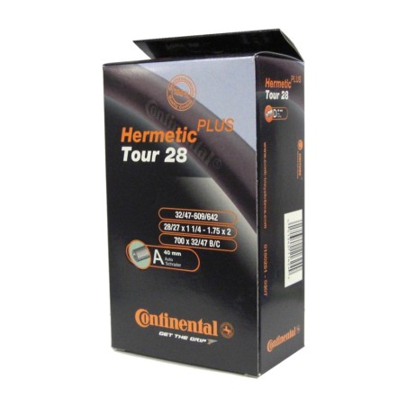 camara de aire para bicicleta 28x1 1/4-1.75 tour hermetic presta.40mm