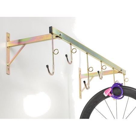 espositore da parete per 6 biciclette