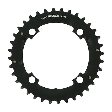 placa de bicicleta 4 braços truvativ mtb 104 bcd 2x10v (spezialized 36/24)