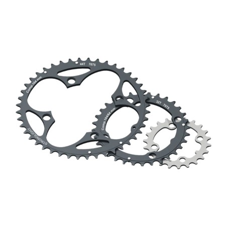 corona bici intermedia 4 braccia in acciaio mtb type xc e 9v