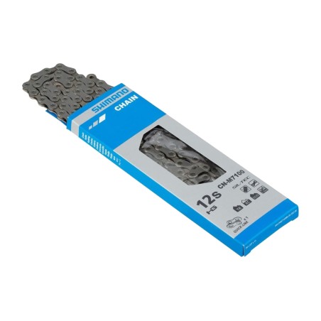 fietsketting 138 schakels slx cn-m7100 hyperglide+ sil-tec 12v with quicklink
