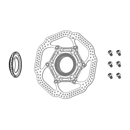 titanium remschijfboutenset  t25 (12u)