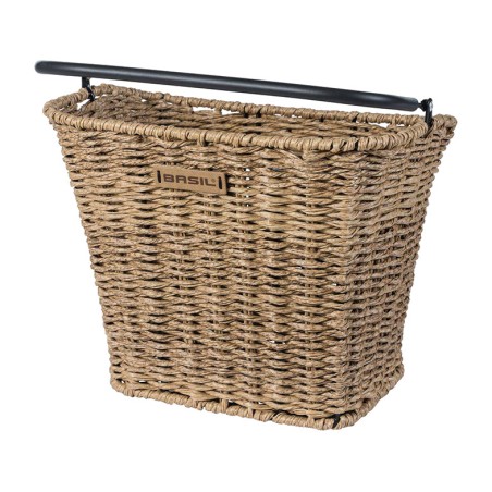 basket with rattan front handle + adapter plate  bremmen bs/kf