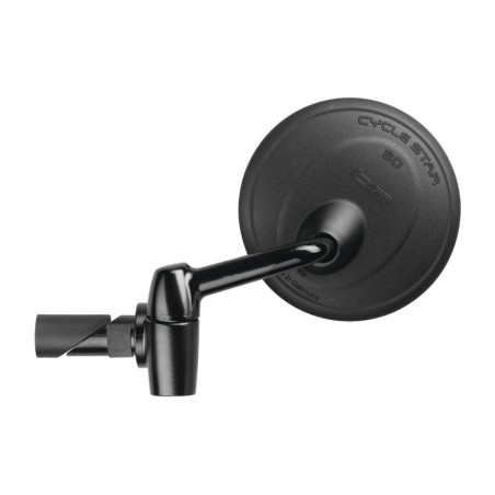 rundt foldbart bakspejl med montering inde i styret til cykel. cycle star 14.5-18.5 mm 80 mm