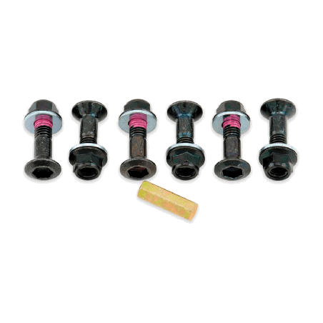 pack de 6 tornillos de corona con cabeza hexagonal