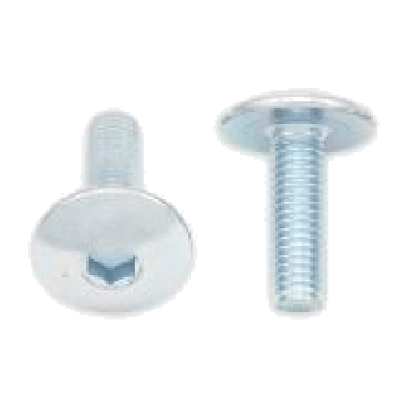 śruby z płaskim łbem okrągłym m5 x 0.80 x 16 mm