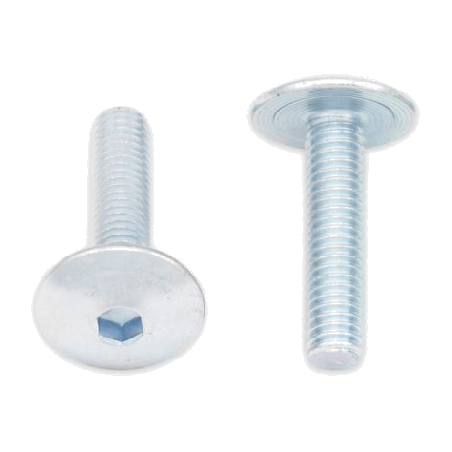 lapos kerek fejű csavarok m6 x 1.00 x 25mm