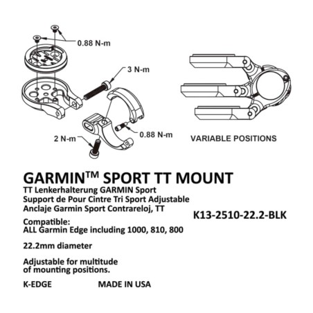 suport de manillar garmin sport tt