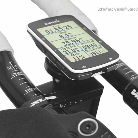 support d'ordinateur de vélo avant c-fast versadjust garmin/wahoo