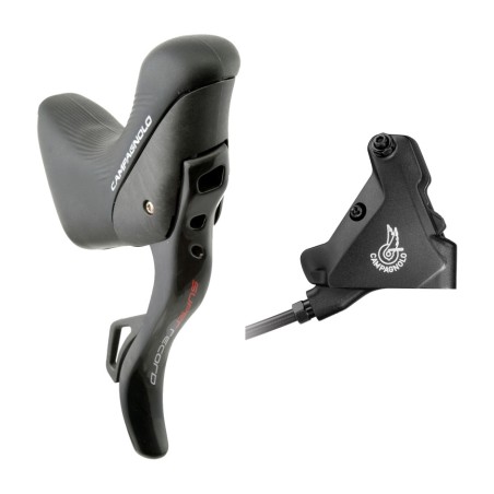 rear caliper hydraulic brake / shift lever  super record eps 12v 160 mm flat mount