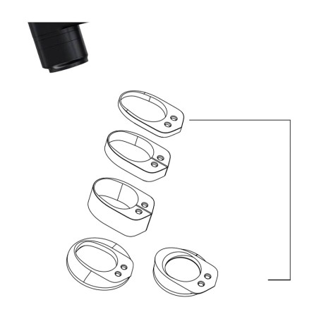 kit distanțiere ghidon alanera 10 mm 20 mm
