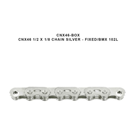 bicycle chain 102 links cnx46 1/2" x 1/8" fixed/bmx