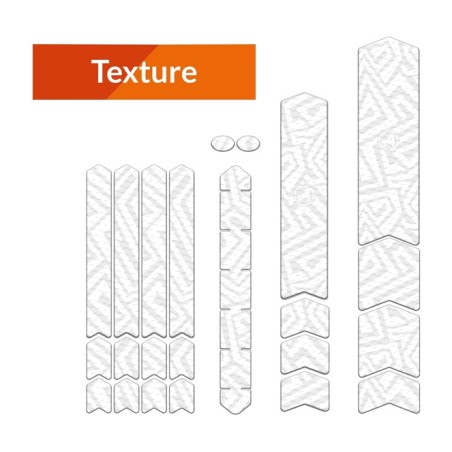 kit d'autocollants de protection de cadre de vélo texture lines