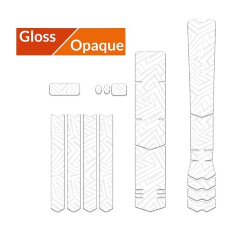 kit d'autocollants de protection de cadre de vélo lines