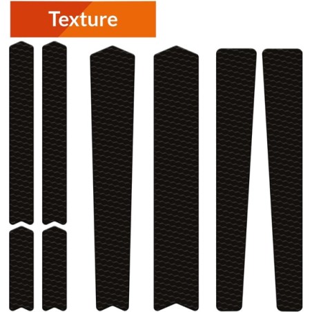 kit voor bescherming van het frame van grind/racefiets texture