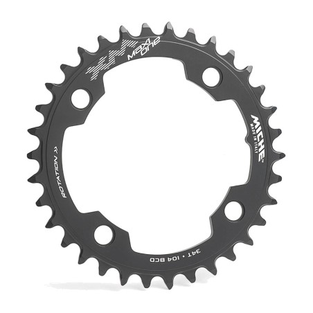 coroa de 4 braços em alumínio  xm maxi one e-bike 104 bcd