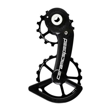rear derailleur hanger with ceramic pulleys ospw sram rival axs