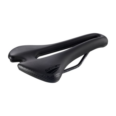 bicycle seat aspide short open-fit comfort dynamic wide