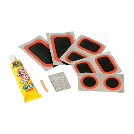 kit reparación pinchazos bicicleta lampa | incluye masilla y parches