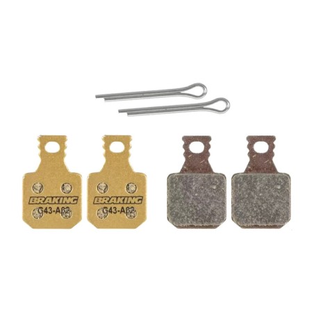 bicycle carbo-metallic brake pads
