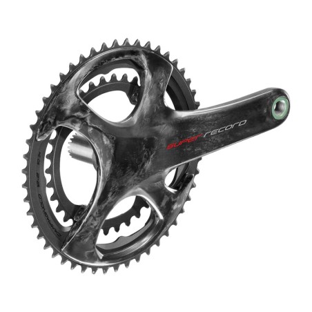 pedivela e coroa de carbono 48x32d 12v campagnolo super record pro-tech