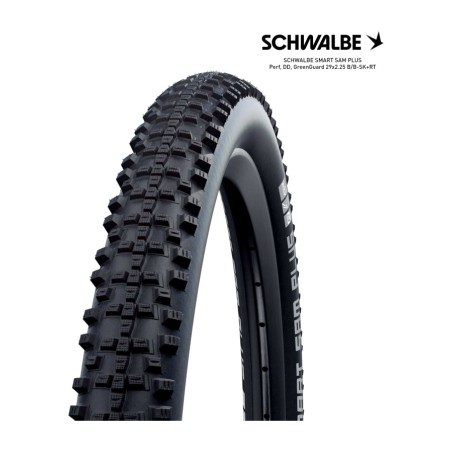 forstærket mountainbikedæk smart sam plus perf dd greenguard 29x2.25 b/b-sk+rt