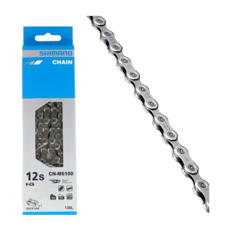 cadena per a bicicleta cn-m6100 12v 138 links