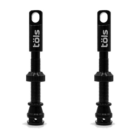 liquide anti-crevaison pour tubeless avec kit valve presta aluminium noir mat 44mm mate black