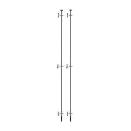 rayon de roue de vélo sans écrou 264 mm race straight pull