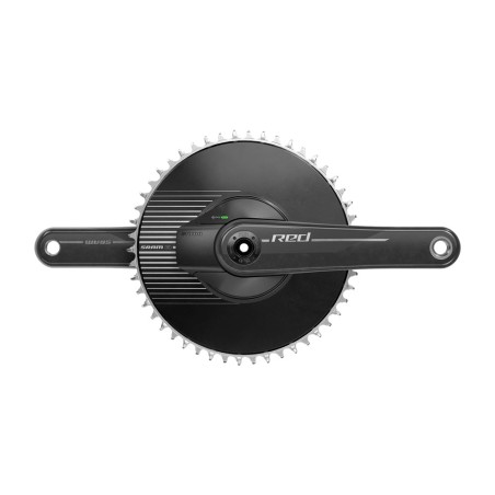 vevparti med effektmätare i kolfiber. red axs e1 aero dub direct mount 50d