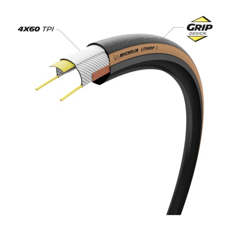 coberta de pneumàtic per a bicicleta lithion4 700x28 performance line plegable 28-622