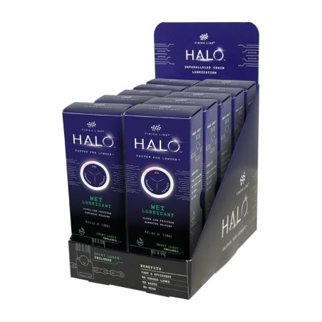 märkä voiteluaine pullossa 4 oz halo wet +smart lube