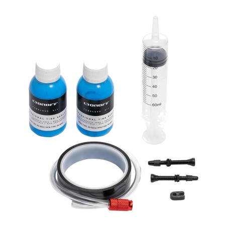 kit completo para bicicleta sem câmara