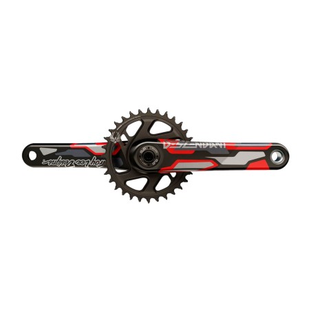 crankset e set di piastre descendant eagle col tld carbon dub boost black