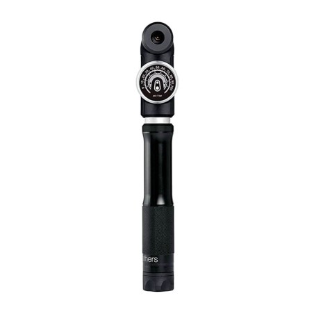 fiets handpomp met manometer small manometro midnight edition