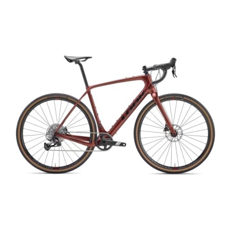 bicicleta de cascalho 765 gravel apex 1x12 red dust