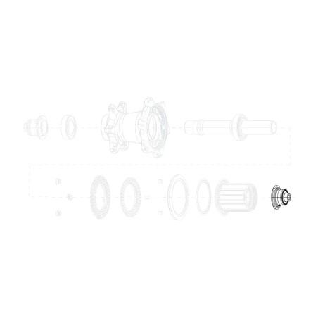 reservedels baghøjre dæksler til nav sram cognition nsw qr
