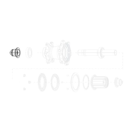 reservdel främre lock för nav cognition 12x100 nsw disc