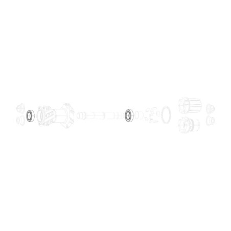 kit di sostituzione cuscinetti per nucleo xd roam 50 (6902)