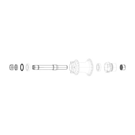 komplet bagakselkit til hjul mth-746 xd rear
