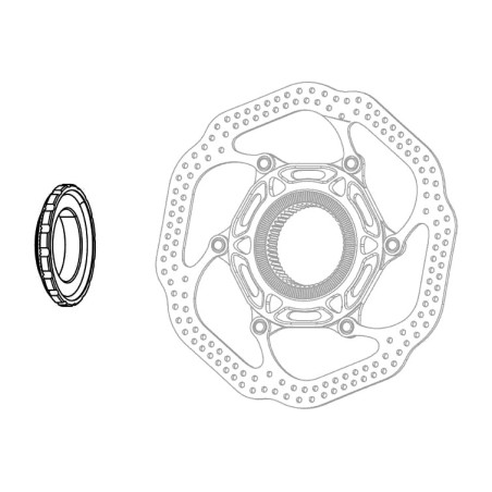 fermeture du disque de frein avec système logo (1ud) centerlock