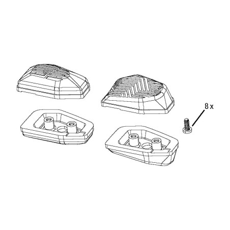 pulsanti sostitutivi per controller, include due pulsanti concavi e convessi, reversibili sinistra/destra axs pod ultimate,